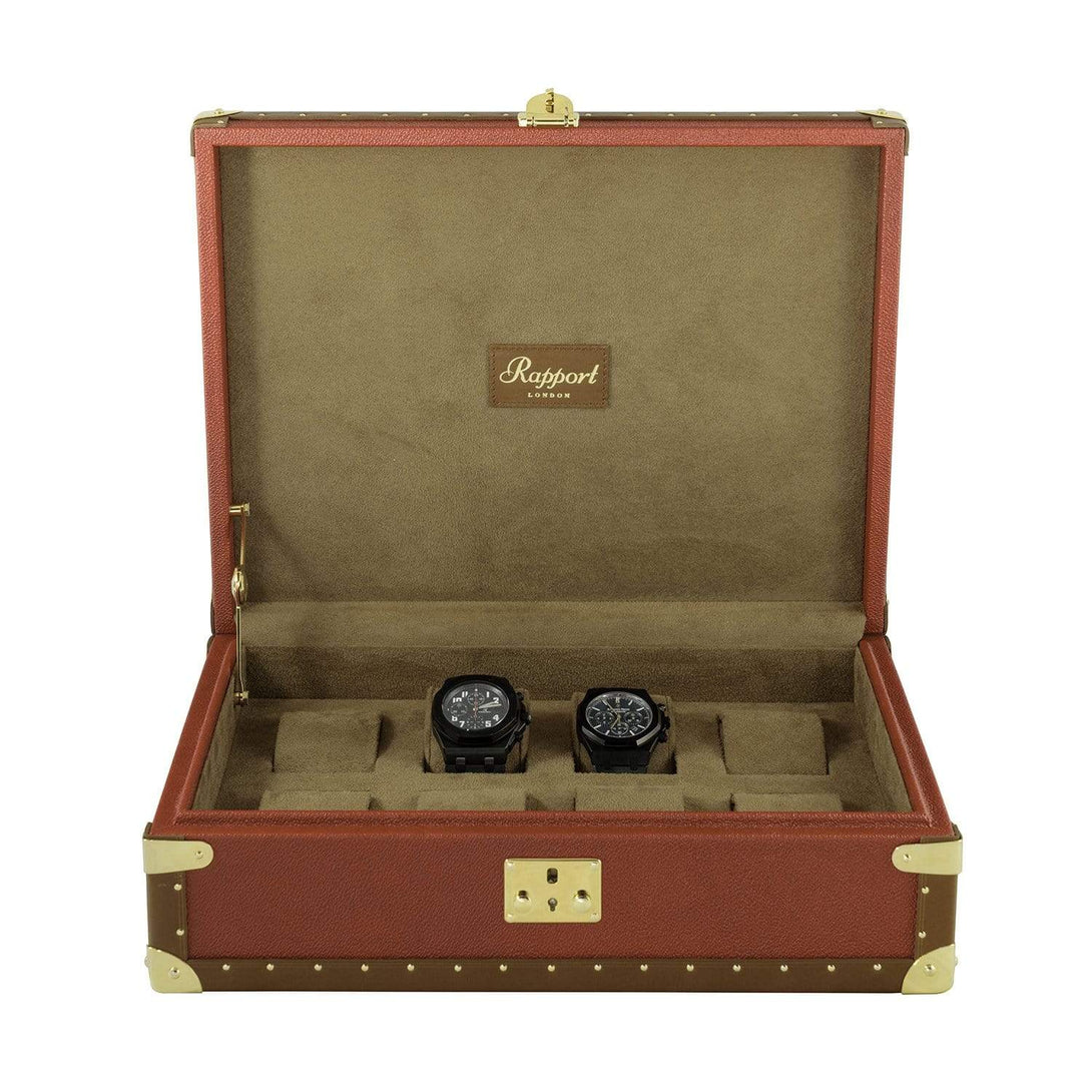 Rapport Berkeley 8 Watch Case - Classic Red - Watch Winder Pros