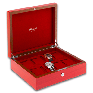 Rapport Heritage 8 Watch Case - Red - Watch Winder Pros