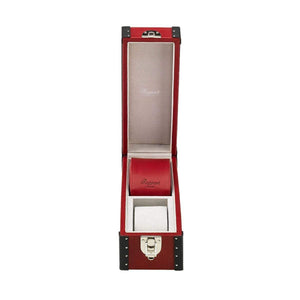 Rapport Kensington Leather 2 Watch Box - Burgundy - Watch Winder Pros