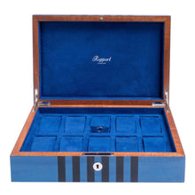 Rapport Labrynth 10 Watch Collector Case - Blue - Watch Winder Pros