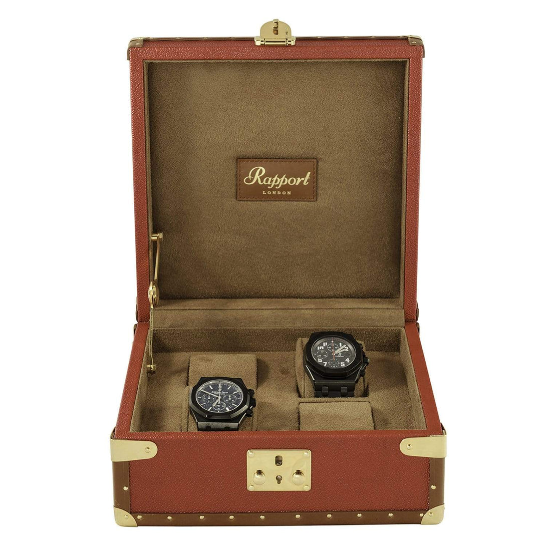 Rapport Berkeley 4 Watch Case - Classic Red - Watch Winder Pros