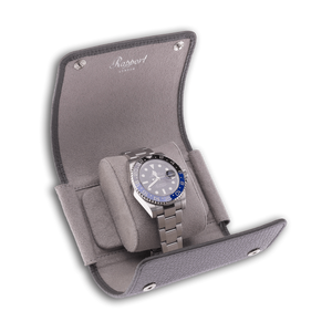 Rapport Berkeley Single Watch Roll - Grey - Watch Winder Pros