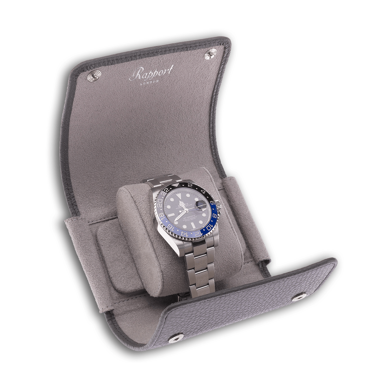 Rapport Berkeley Single Watch Roll - Grey - Watch Winder Pros