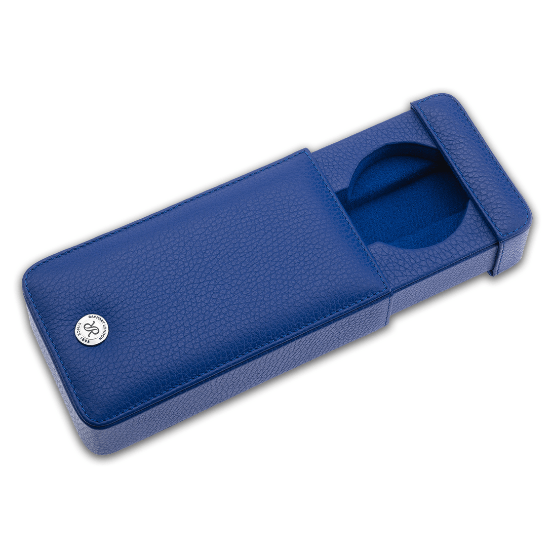 Rapport Berkeley Single Watch Slip Case - Blue - Watch Winder Pros