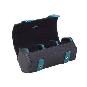 Rapport Cooper Hexagonal Three Watch Roll - Black - Watch Winder Pros