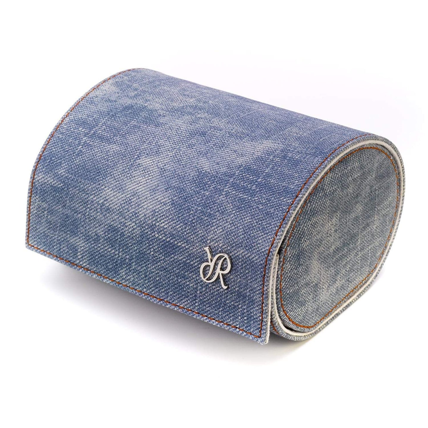 Rapport Soho Double Watch Roll - Stone Wash Denim - Watch Winder Pros