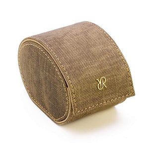 Rapport Soho Single Watch Roll - Brown Denim - Watch Winder Pros