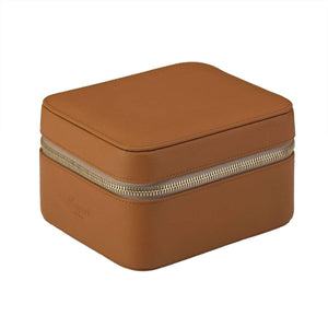 Rapport Hyde Park 2 Watch Zip Case - Tan Leather - Watch Winder Pros