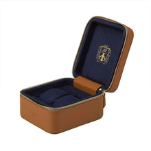Rapport Hyde Park 2 Watch Zip Case - Tan Leather - Watch Winder Pros