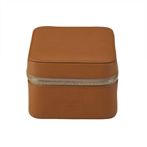 Rapport Hyde Park 2 Watch Zip Case - Tan Leather - Watch Winder Pros