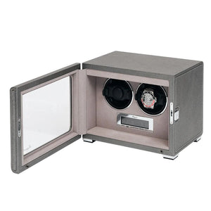 Rapport London Watch Winder 1000 - 2000 QUANTUM DUO WATCH WINDER - Silver