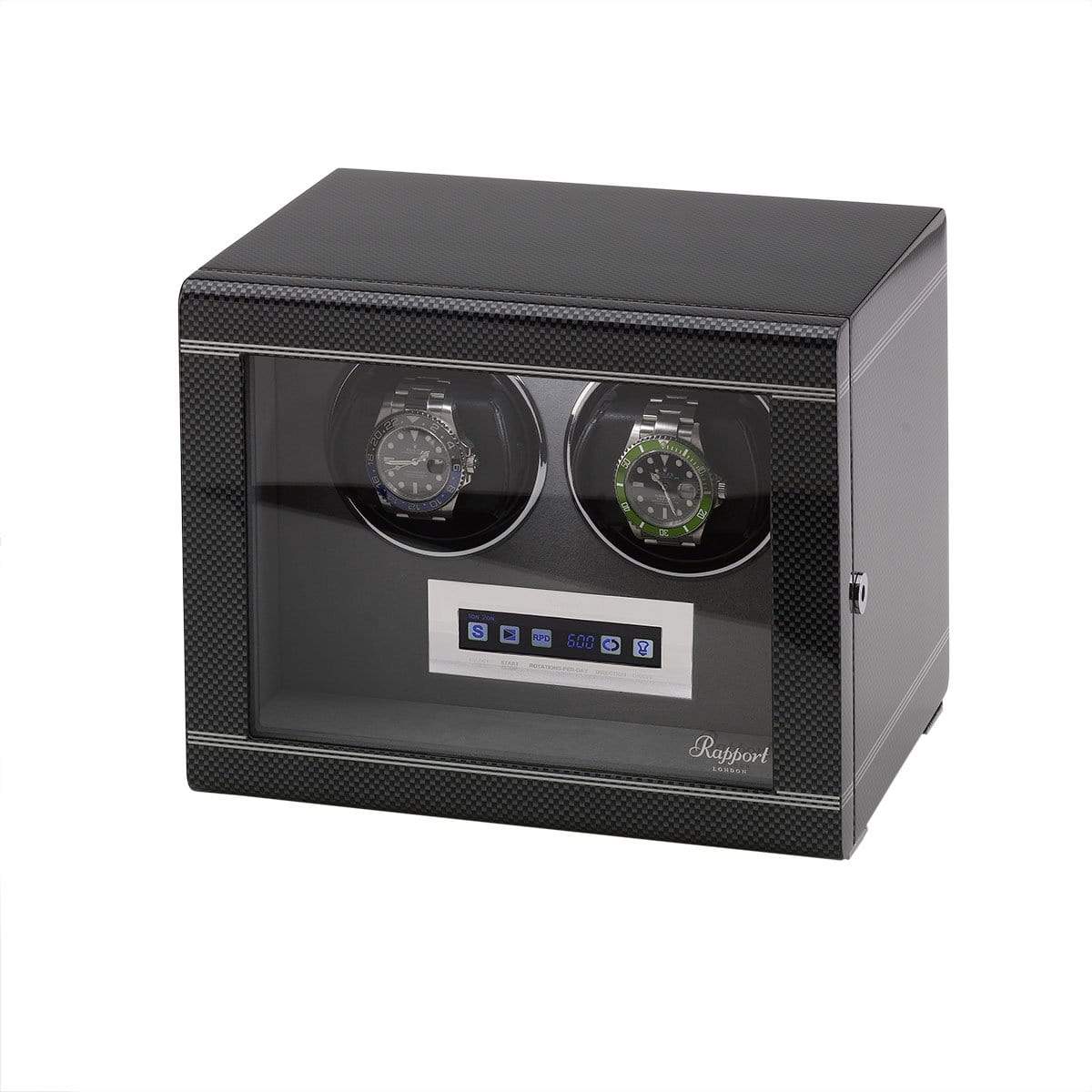 Rapport Formula Carbon Double Watch Winder - Watch Winder Pros