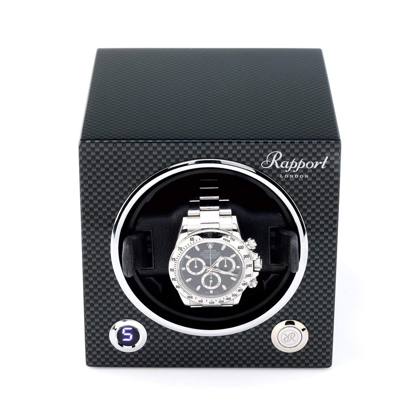 Rapport Evolution MKII Single Watch Winder - Carbon Fiber - Watch Winder Pros