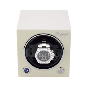 Rapport Evolution MKII Single Watch Winder - Polar White - Watch Winder Pros
