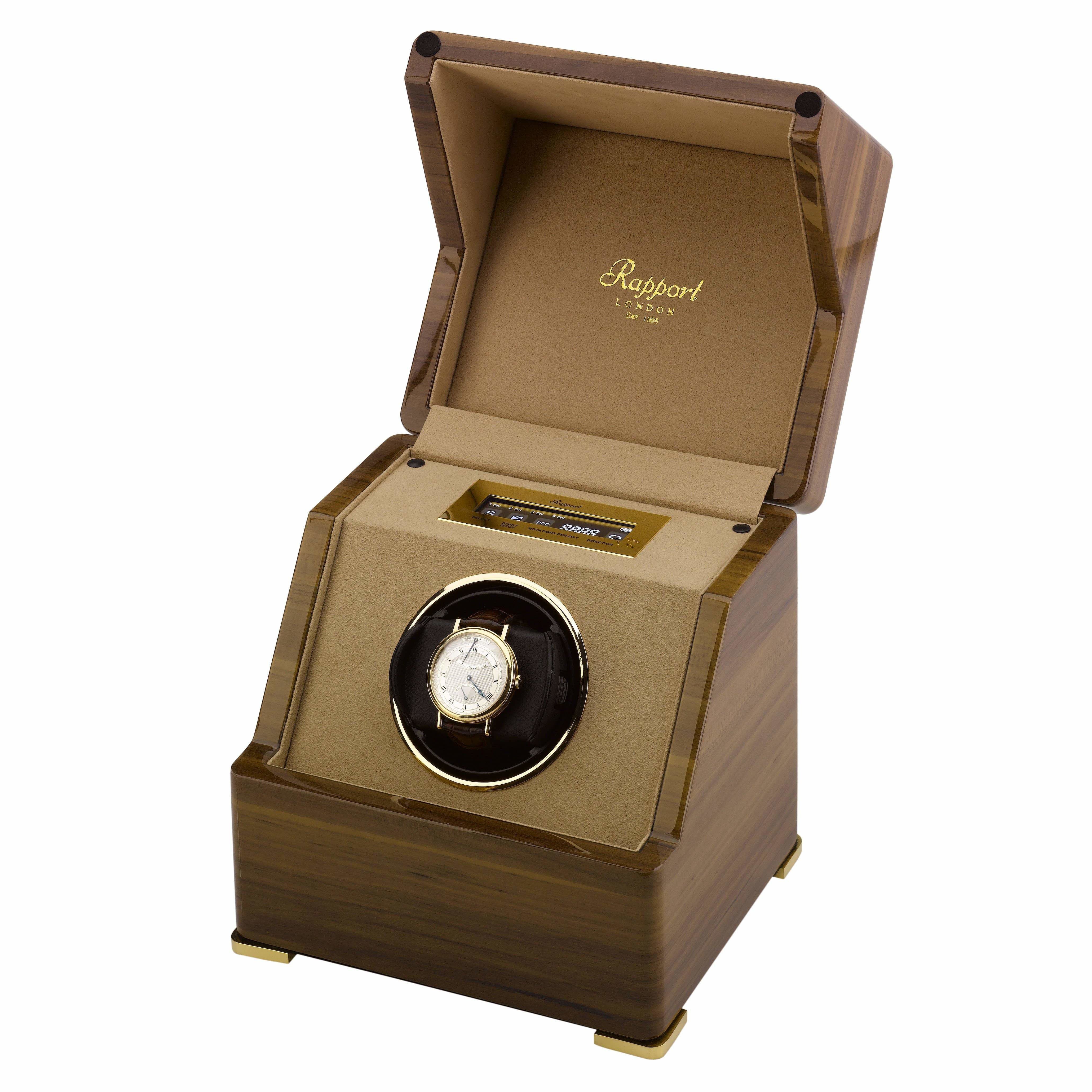 Rapport Perpetua III Walnut Single Watch Winder Watch Winder Pros