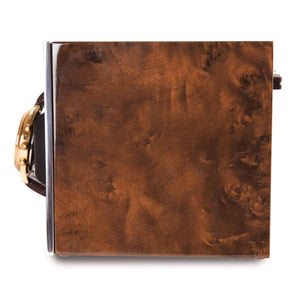 Rapport Tetra Single Watch Winder - Aged Walnut - Watch Winder Pros