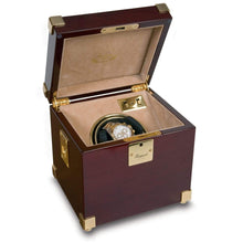 Rapport Optima Captain's Single Watch Winder - Mahogany with Brass - Watch Winder Pros