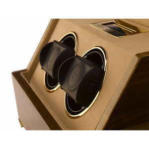 Rapport Perpetua III Walnut Double Watch Winder - Watch Winder Pros
