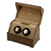 Rapport Perpetua III Walnut Double Watch Winder - Watch Winder Pros