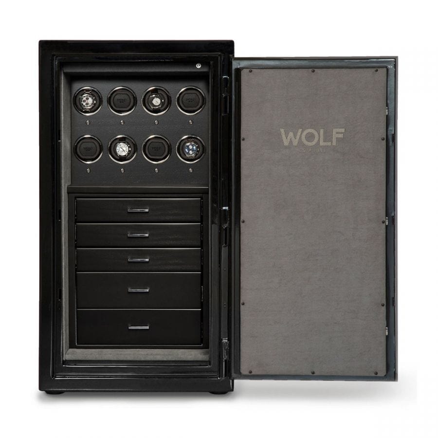 WOLF Watch Safe Over 5000 ATLAS 8 PIECE WINDER SAFE - Atlas Onyx