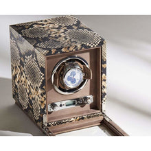 WOLF Exotic Single Winder Tan - Watch Winder Pros