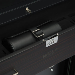 WOLF 1834 - Baron - 24 Piece Cabinet Winder - Matte Zebra / Matte Black - Watch Winder Pros